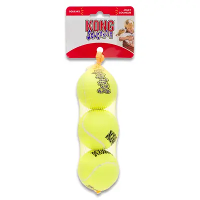 Kong AirDog Squeakair Ball - M - 3 Stuks