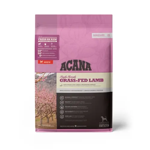 Acana Grass-fed Lamb Dog Singles - 6 Kg