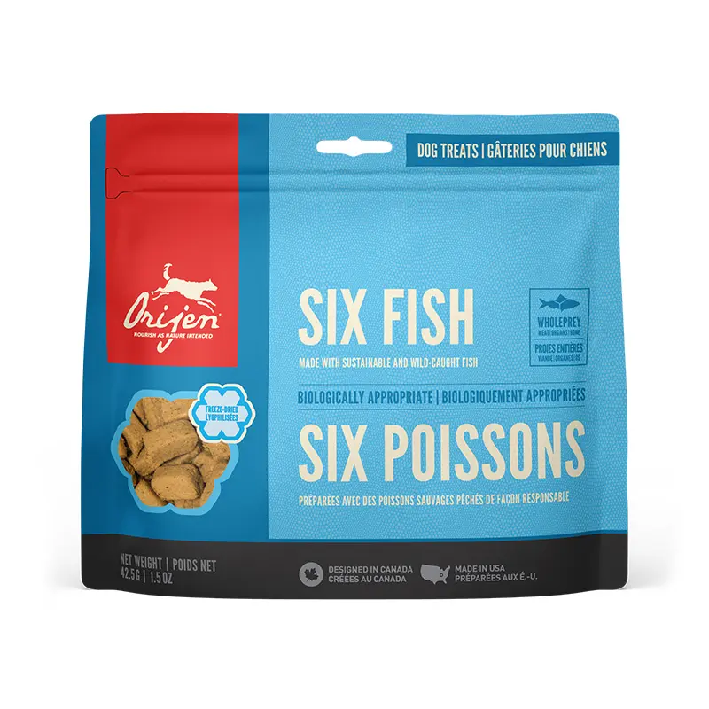 Orijen Dog Treat Freeze Dried Whole Prey - Six Fish - 42.5 Gr