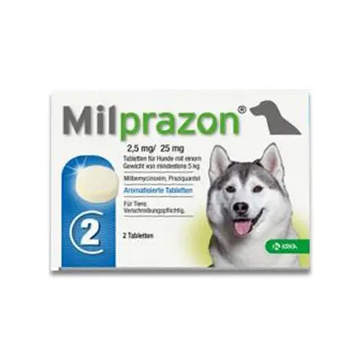 Milprazon Hond (12,5 Mg) - 2 Tabletten