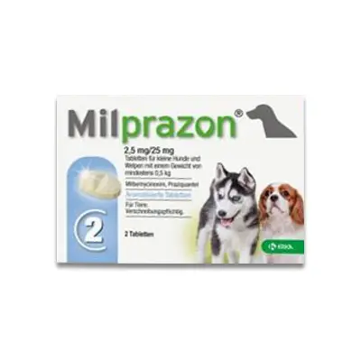 Milprazon Hond Klein (2,5 Mg) - 2 Tabletten