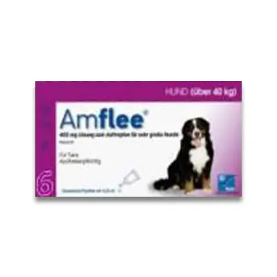 Amflee Spot On Hond - > 40 Kg - 6 Pipetten