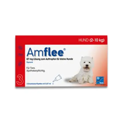 Amflee Spot On Hond - 2-10 Kg - 3 Pipetten