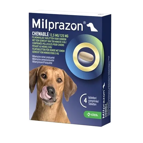 Milprazon Hond Kauwtabletten (12,5 Mg) - 4 Tabletten