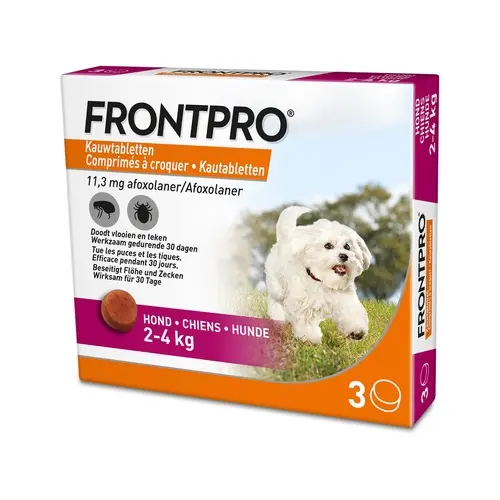 FrontPro Hond S - 2-4 Kg - 3 Tabletten