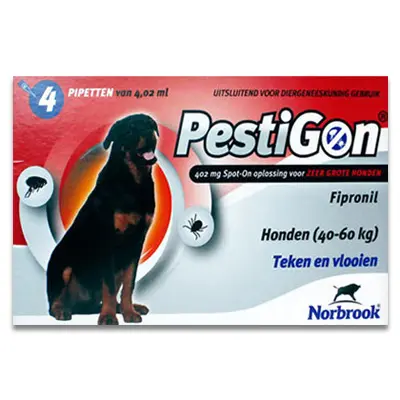 Pestigon Spot On Hond XL - 40-60 Kg - 4 Pipetten