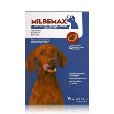 Milbemax Hond Kauwtabletten - 4 Tabletten