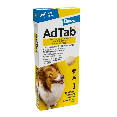 AdTab Hond Kauwtabletten - 22 - 45 Kg - 3 Tabletten