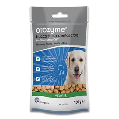 Orozyme Bucco-Fresh Dental Croq - >10 Kg - 150 Gr