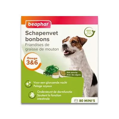 Beaphar Schapenvet Bonbons - Zeewier Mini - 245 Gr