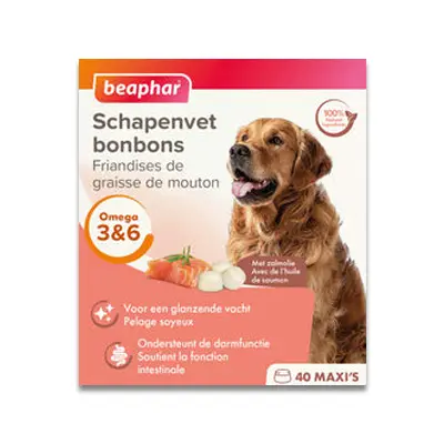 Beaphar Schapenvet Bonbons - Zalm - 245 Gr