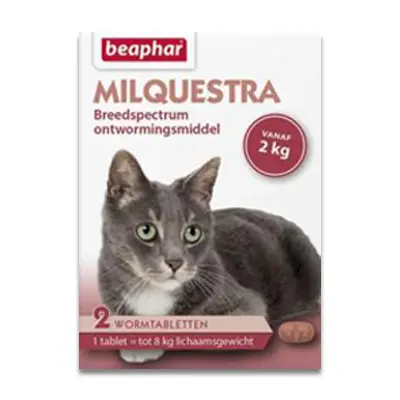 Beaphar Milquestra Kat - 2-16 Kg - 4 Tabletten