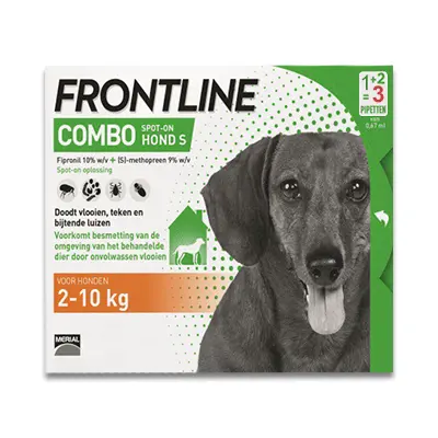 Frontline Combo Spot On Hond S - 2-10 Kg - 3 Pipetten