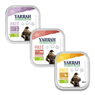 Yarrah Organic Pate With 3 Different Flavors (Dog) - 6 x 150 Gr