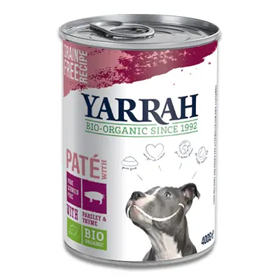 Yarrah Pate With Organic Pork, Parsley And Thyme (Dog) - 12 x 400 Gr