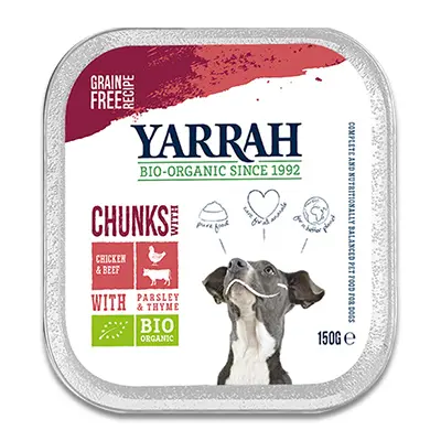 Yarrah Chunks In Sauce Chicken Beef With Parsley And Thyme (Dog) - 12 x 150 Gr