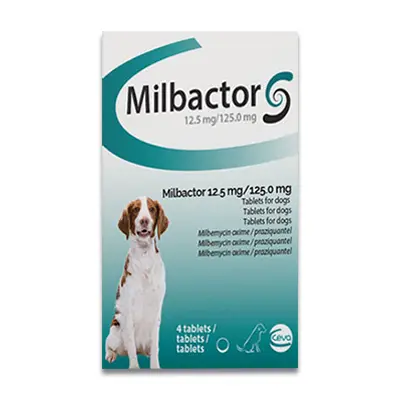 Milbactor Hond Groot - 4 Tabletten