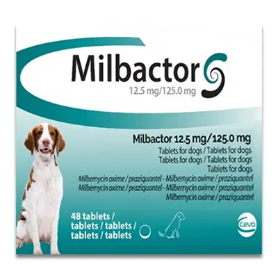 Milbactor Hond Groot - 48 Tabletten