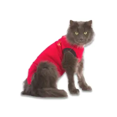 Medical Pet Shirt Kat - Rood XS