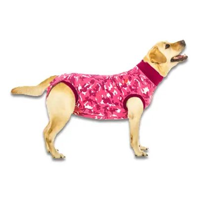 Recovery Suit Hond - Camouflage - Xxxs - Roze