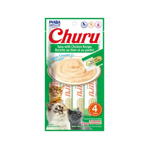 Inaba Churu Snack Cat - Tuna With Chicken - 4 Stuks