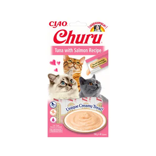 Inaba Churu Snack Cat - Tuna With Salmon - 4 Stuks