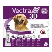 Vectra 3D Spot On Chien L - 25-40 Kg - 3 Pipettes | Petcure.fr