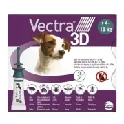 Vectra 3D Spot On Hond S - 4-10 Kg - 3 Pipetten