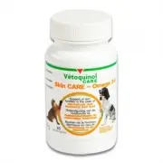 Vetoquinol Skin Care Omega 3-6 - 90 Comprimés | Petcure.fr