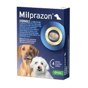 Milprazon Hond Kauwtabletten Klein (2,5 Mg) - 4 Tabletten