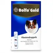 Bolfo Gold Dog 40 - < 4 Kg - 2 Pipettes | Petcure.eu