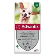 Advantix 40/200 - Hond < 4 Kg - 4 Pipetten