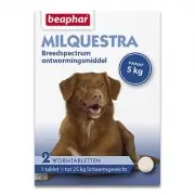 Beaphar Milquestra Chien - 5-25 Kg - 2 Comprimés | Petcure.fr