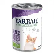 Yarrah Chunks In Sauce Chicken, Turkey With Nettle & Tomato (Cat) - 12 x 405 Gr | Petcure.eu