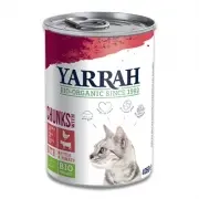 Yarrah Chunks In Sauce Chicken Beef With Nettle & Tomato (Cat) - 12 x 405 Gr | Petcure.eu